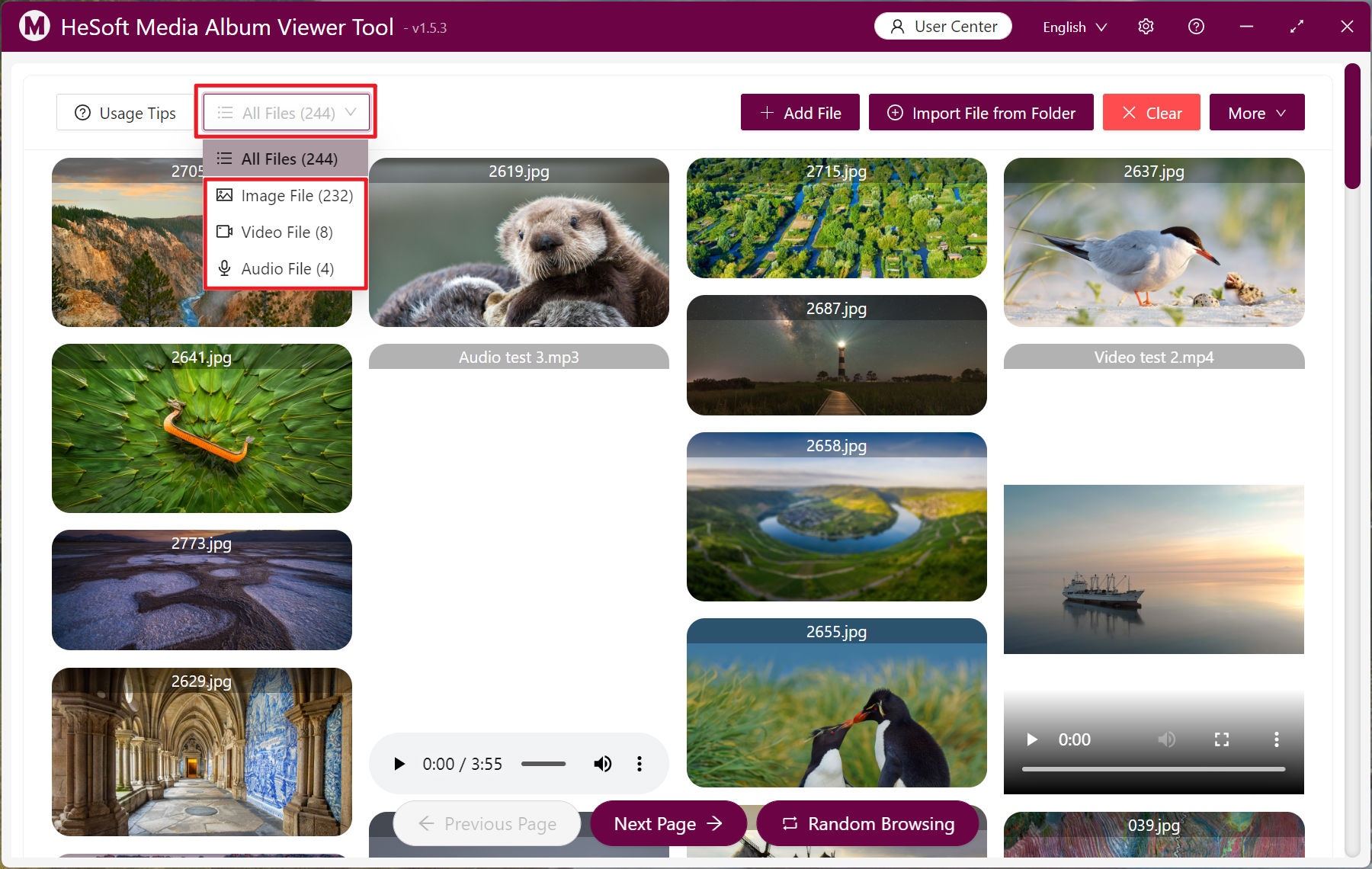 image-【HeSoft Multi-function Media Album Viewer】 Software Introduction