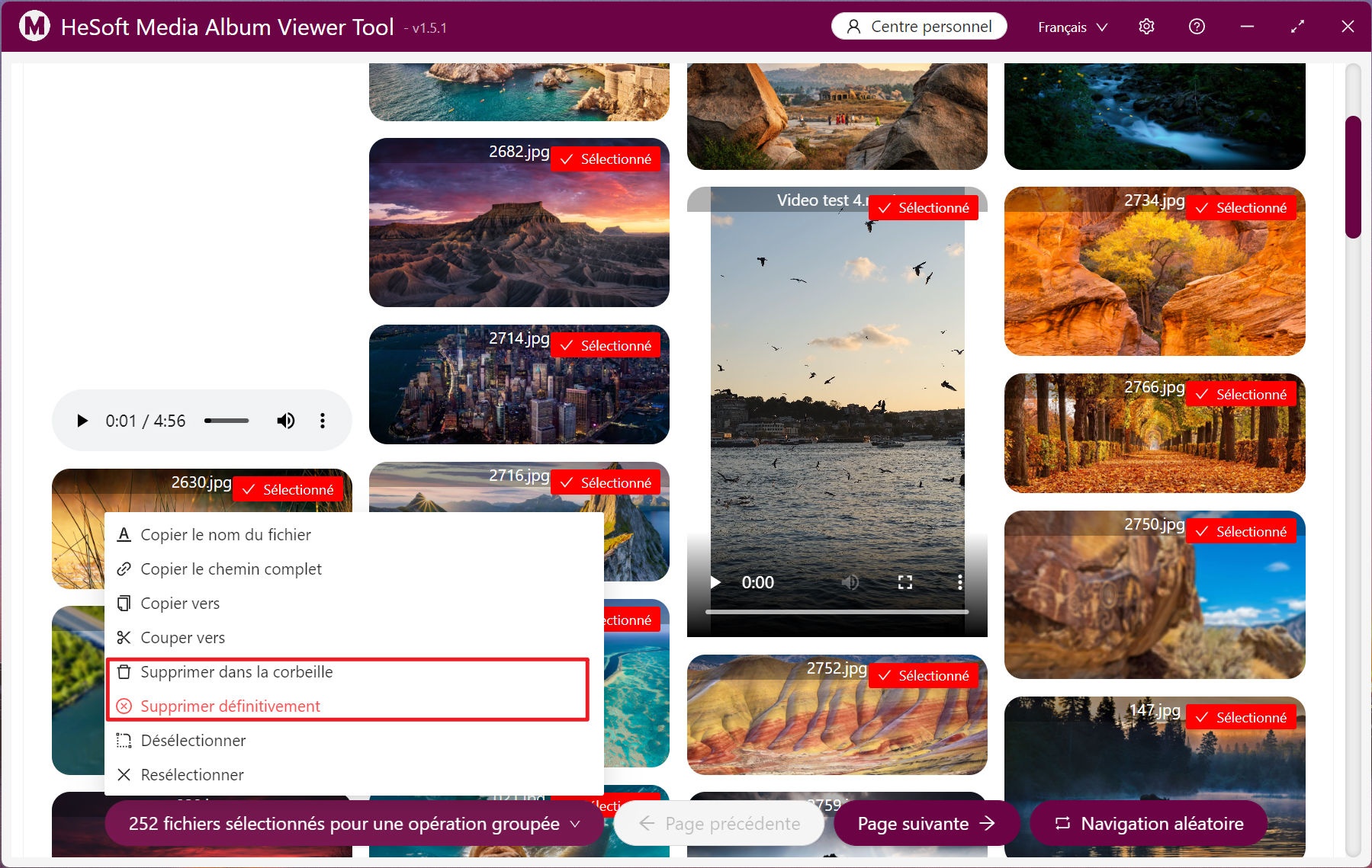 image-Comment prévisualiser et lire toutes les images, vidéos et fichiers audio dans le dossier de l'ordinateur en même temps et supprimer les fichiers inutiles à volonté