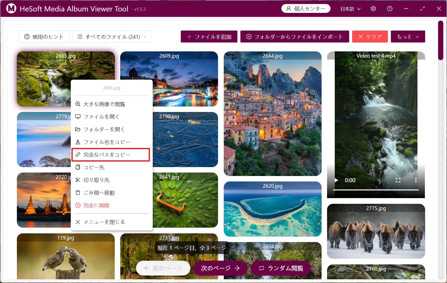 image-複数のフォルダ内の大量の画像、ビデオ、オーディオなどのメディアファイルを一括してファイルパスにコピーする方法