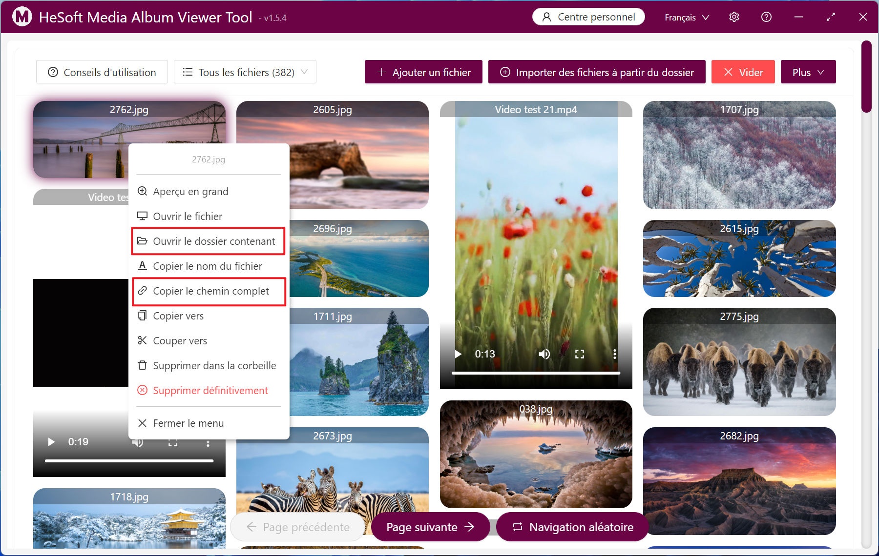 image-Comment afficher par lots un grand nombre d'images et de fichiers vidéo sur votre ordinateur et ouvrir le dossier où se trouvent les fichiers de visualisation