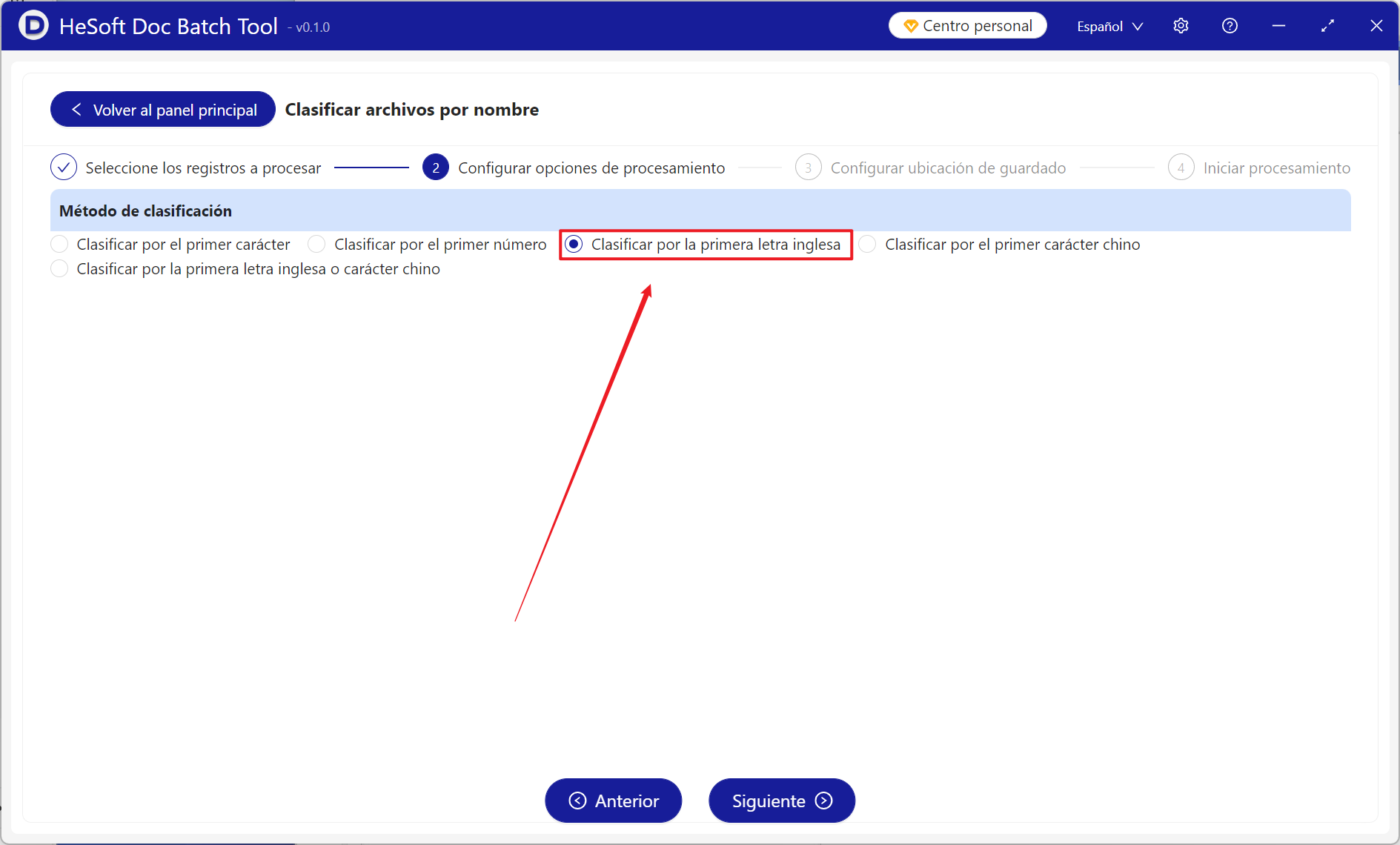 image-Cómo clasificar una gran cantidad de archivos en lotes según la primera letra del nombre del archivo