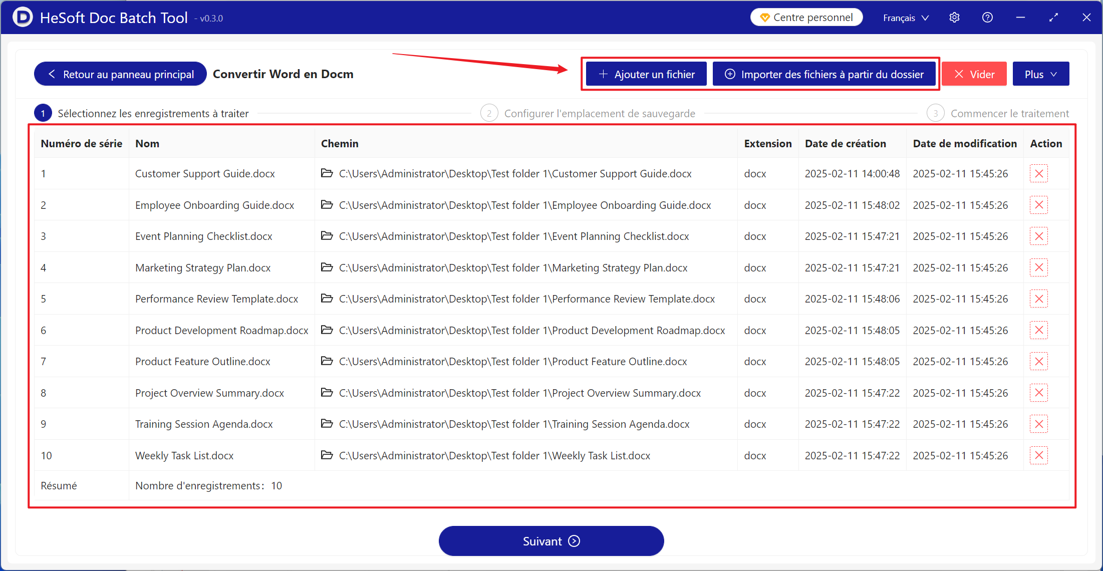 image-Un grand nombre de documents Word sont tous convertis en lots au format docm qui prend en charge le mode macro