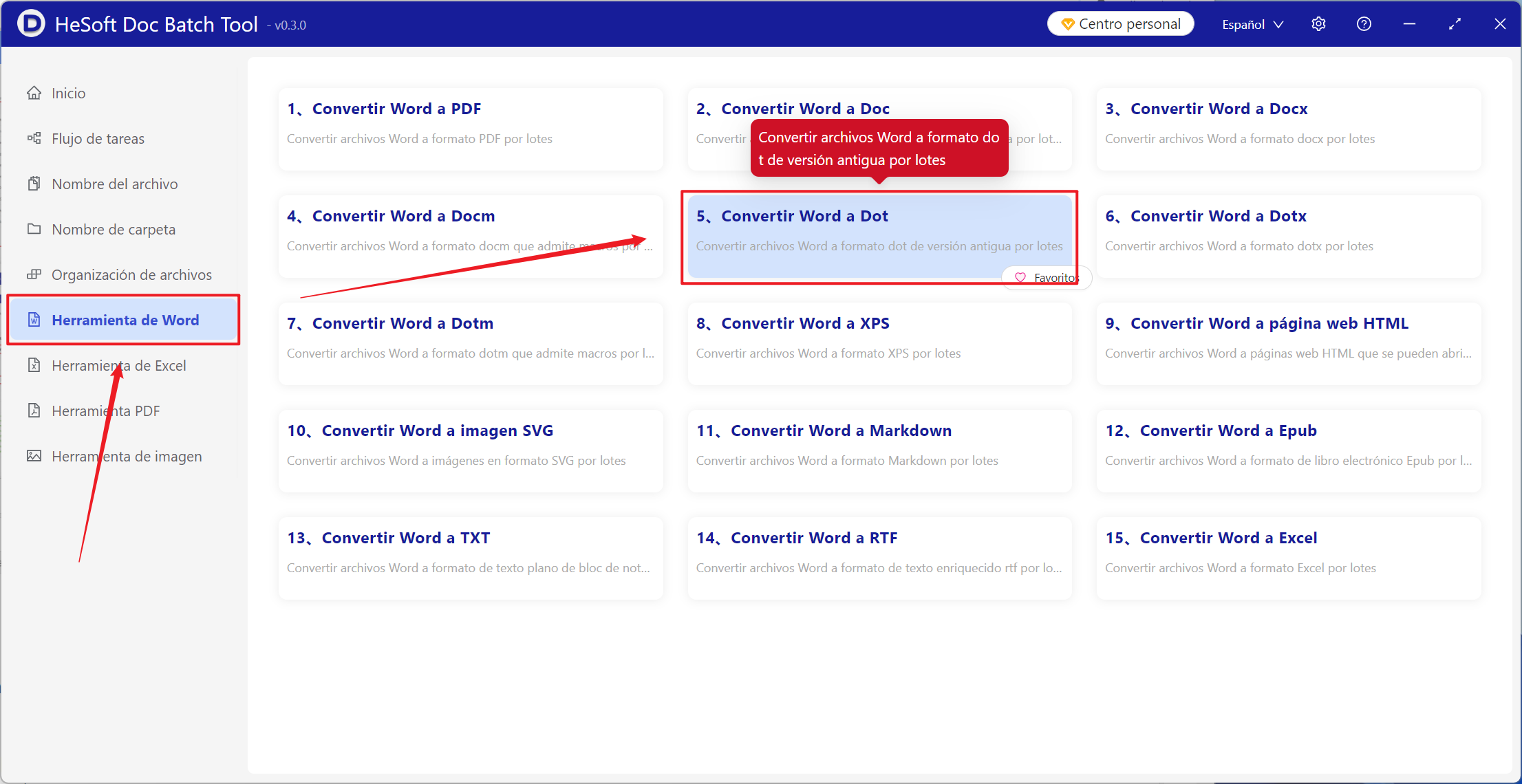 image-Más de cien archivos de formato dotx convertidos por lotes a versiones anteriores de formato dot