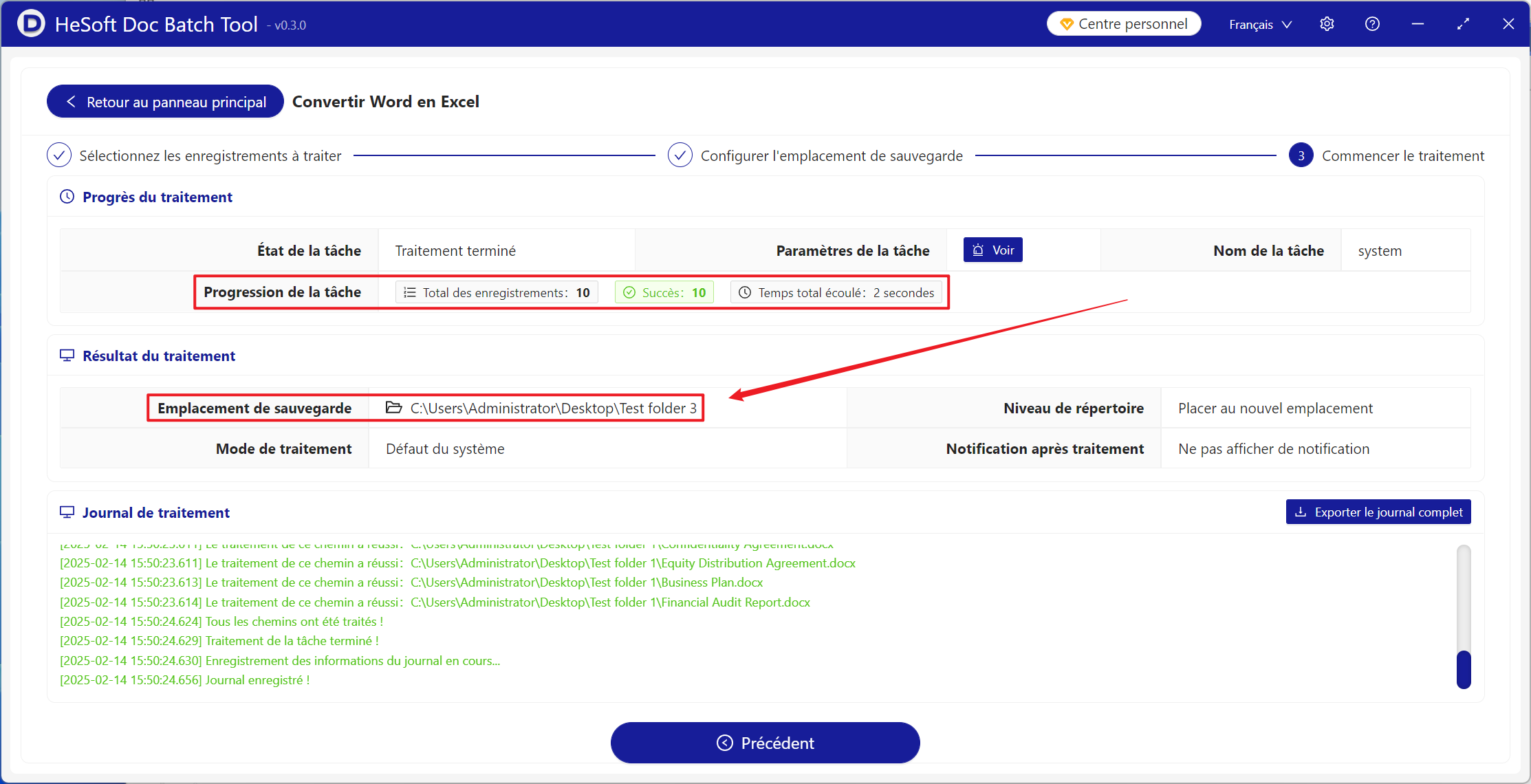 image-Conversion par lots de fichiers de format doc, docx dans de nombreux documents Word en fichiers de tableau Excel