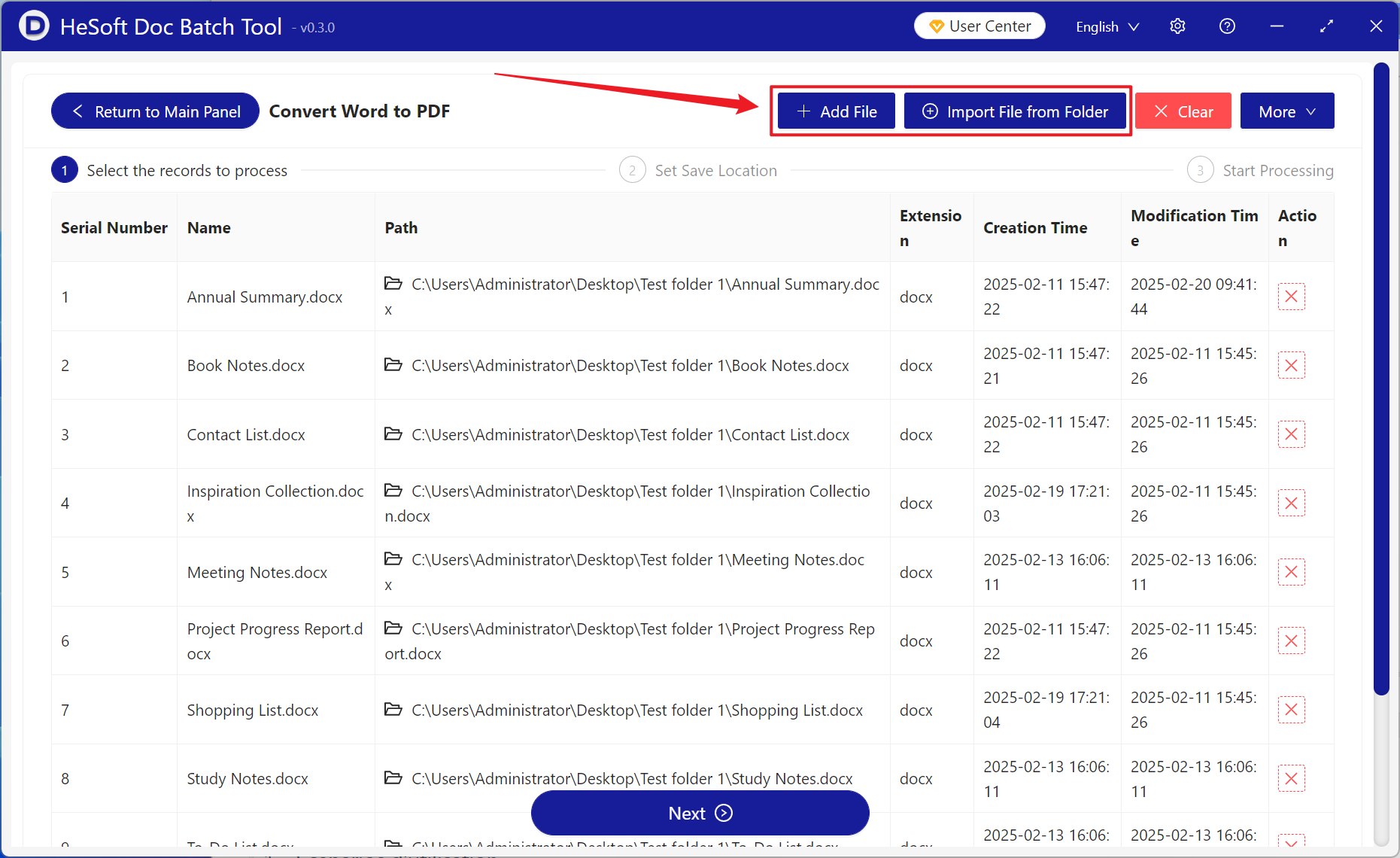 image-Simultaneously convert thousands of docx format files into thousands of PDF format files