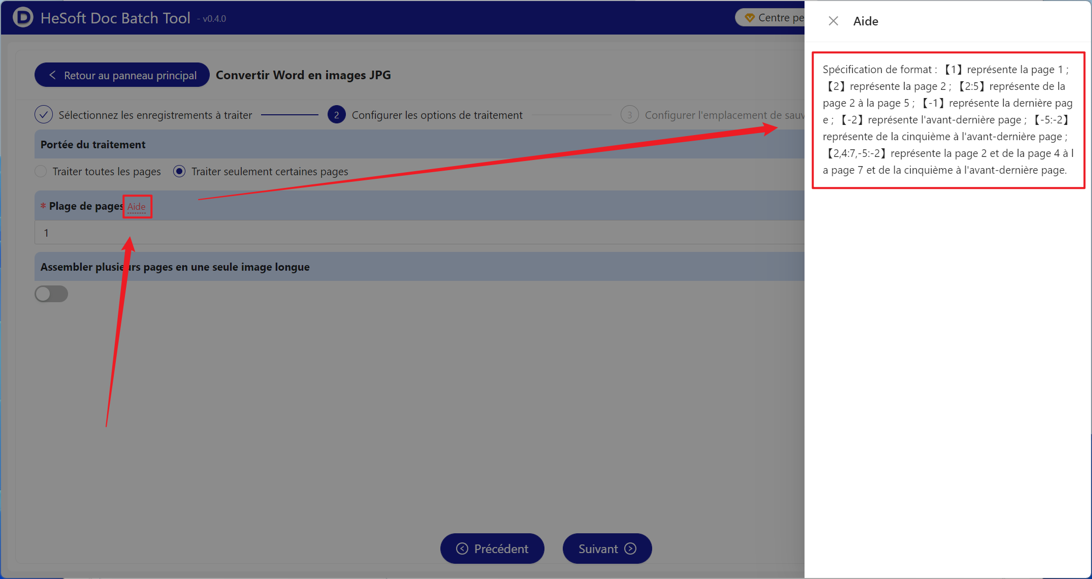 image-La première page du fichier extrait dans un grand nombre de documents Word est convertie en image jpg pour l'aperçu