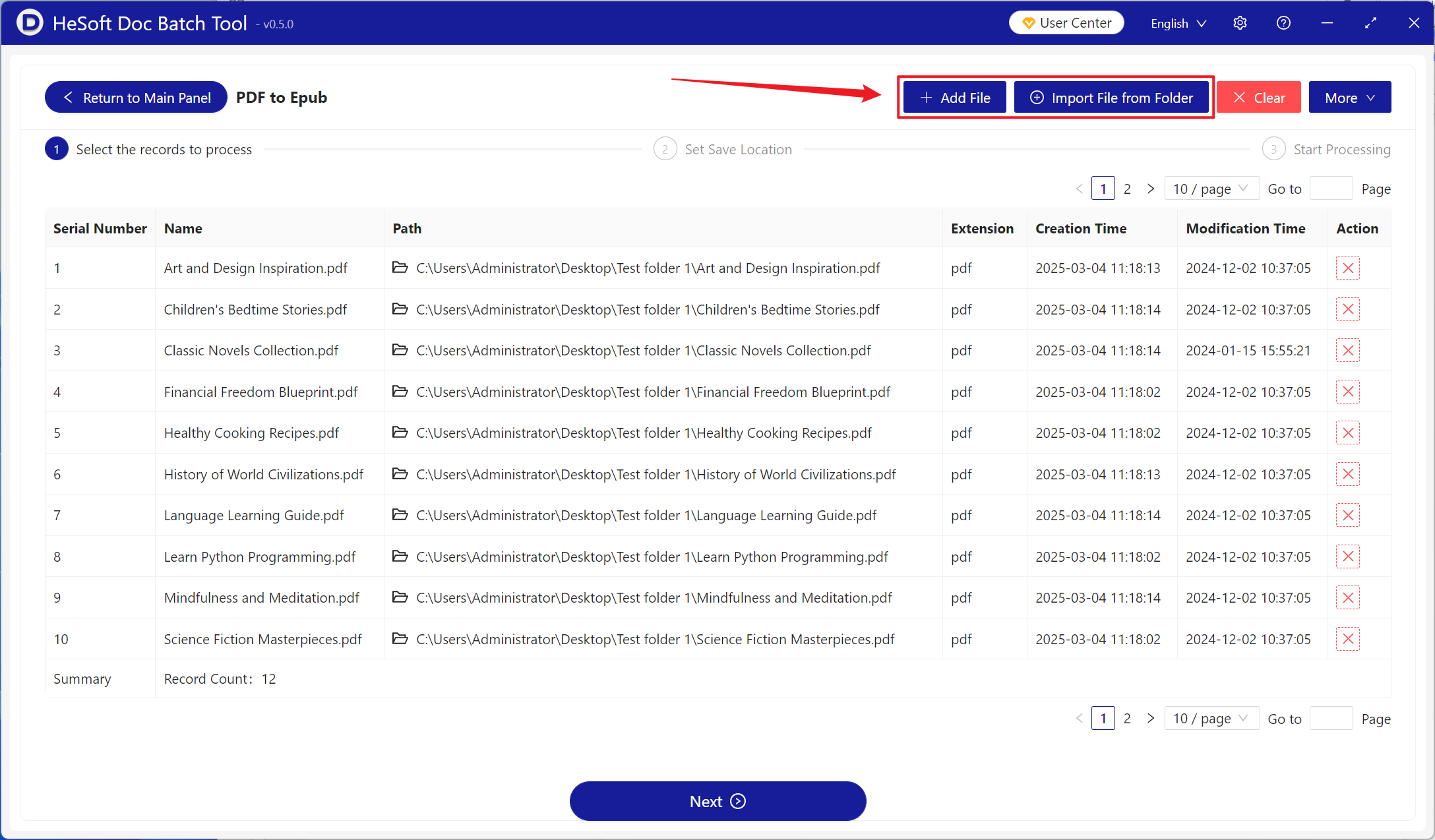 image-More than 100 PDF files directly converted into Epub e-book format
