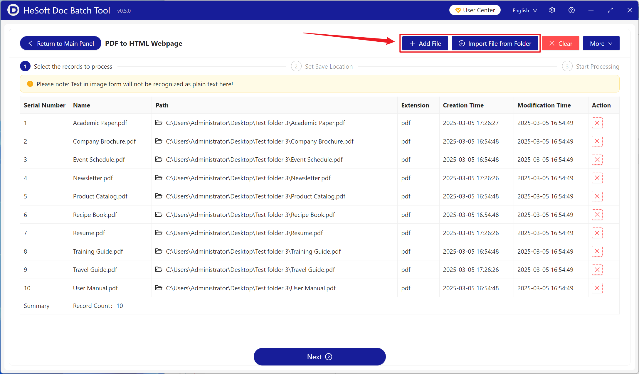 image-A large number of PDF files unified batch into HTML web files