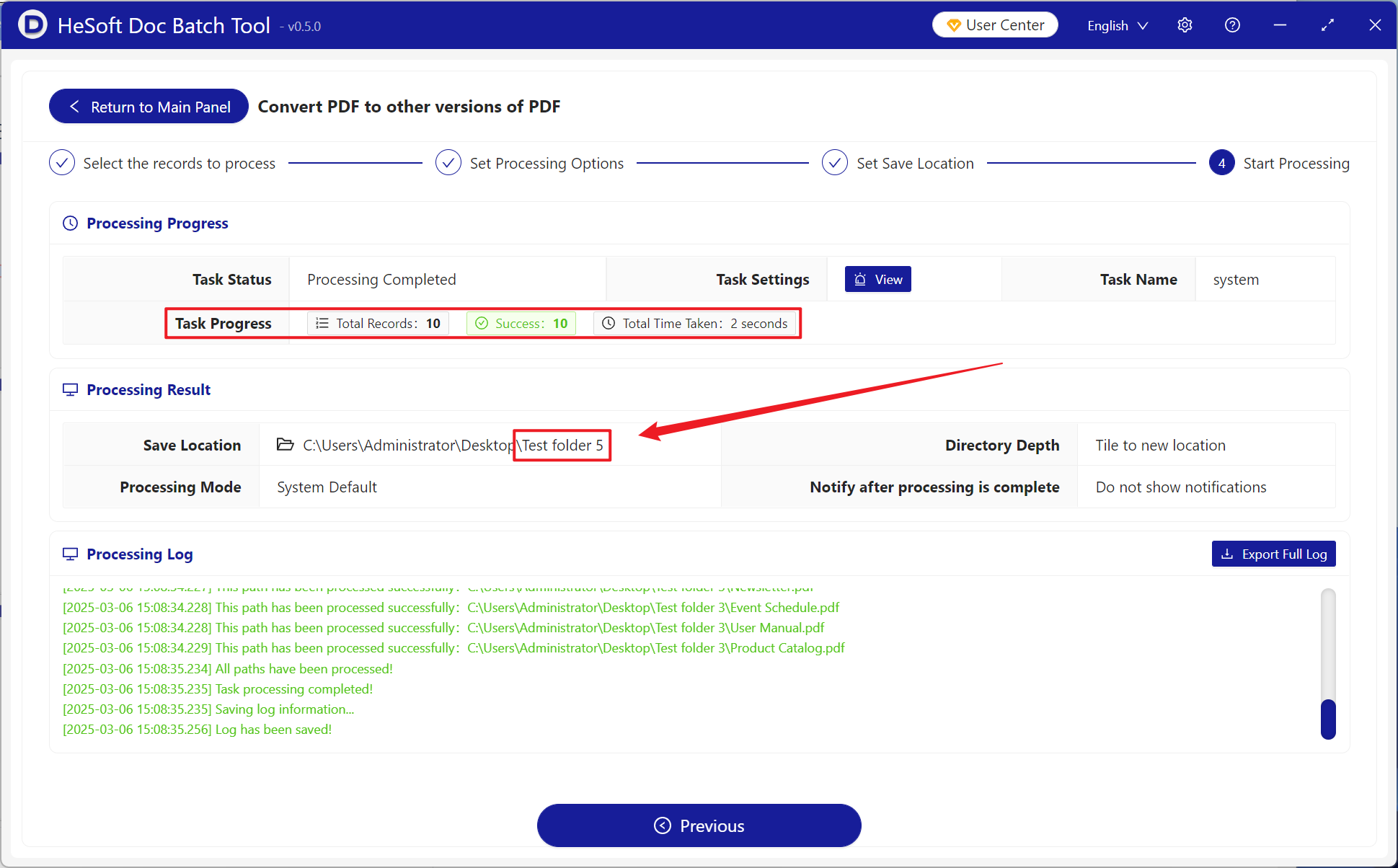 image-Hundreds of PDF files batch converted to specific 1.0/1.1/1.2/1.3/1.4/1.5/1.6/1.7/2.0 multiple versions