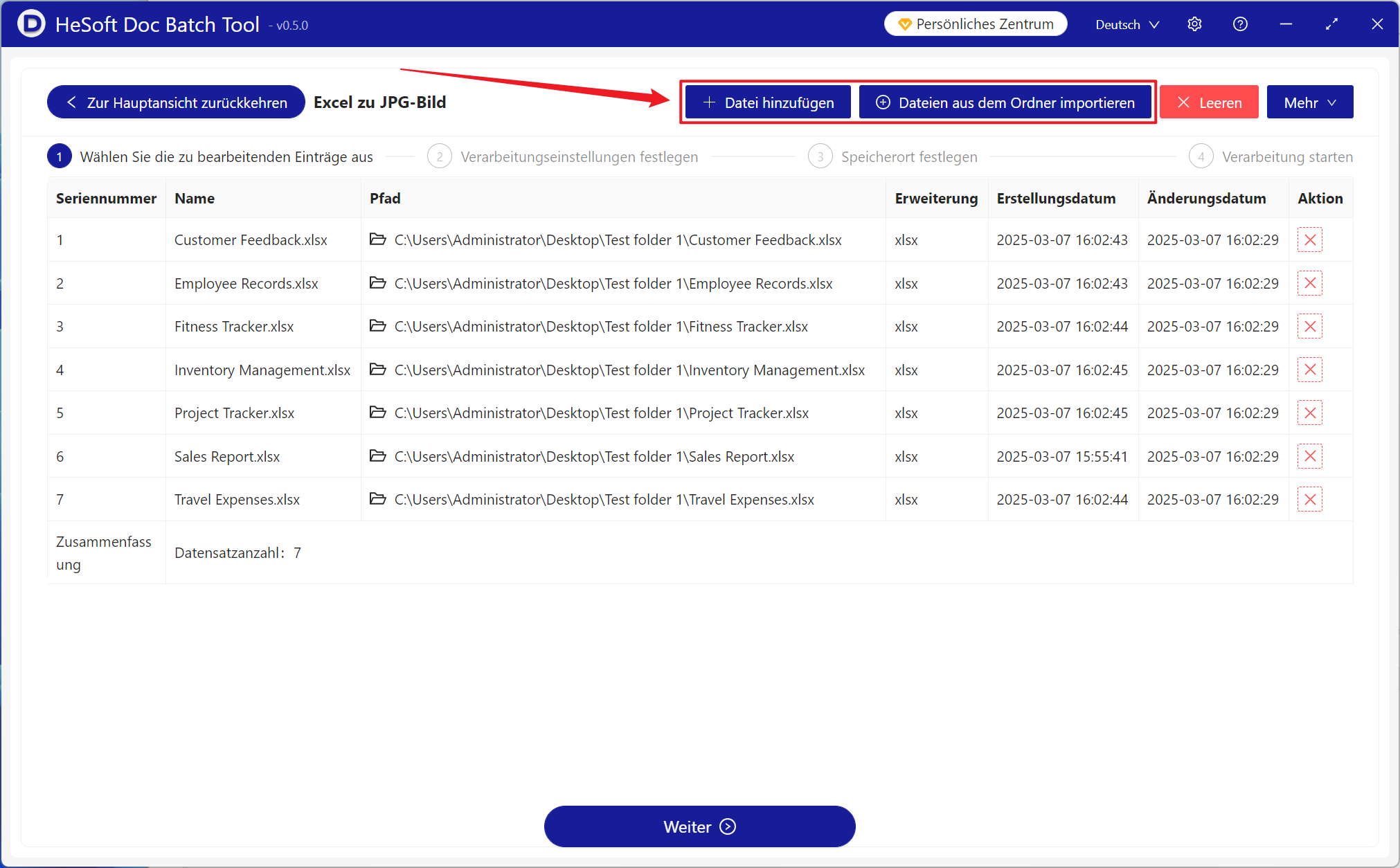 image-Konvertieren Sie die ersten drei oder ersten Sheet stapel weise in JPG-Bilder in einer großen Anzahl von Excel-Tabellen