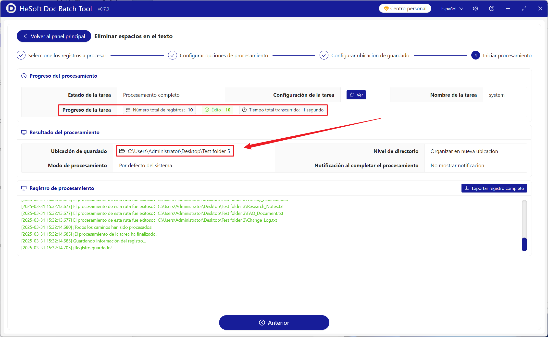 image-Elimine la parte en blanco al final de cada línea del contenido del archivo de texto sin formato TXT en lotes a la vez
