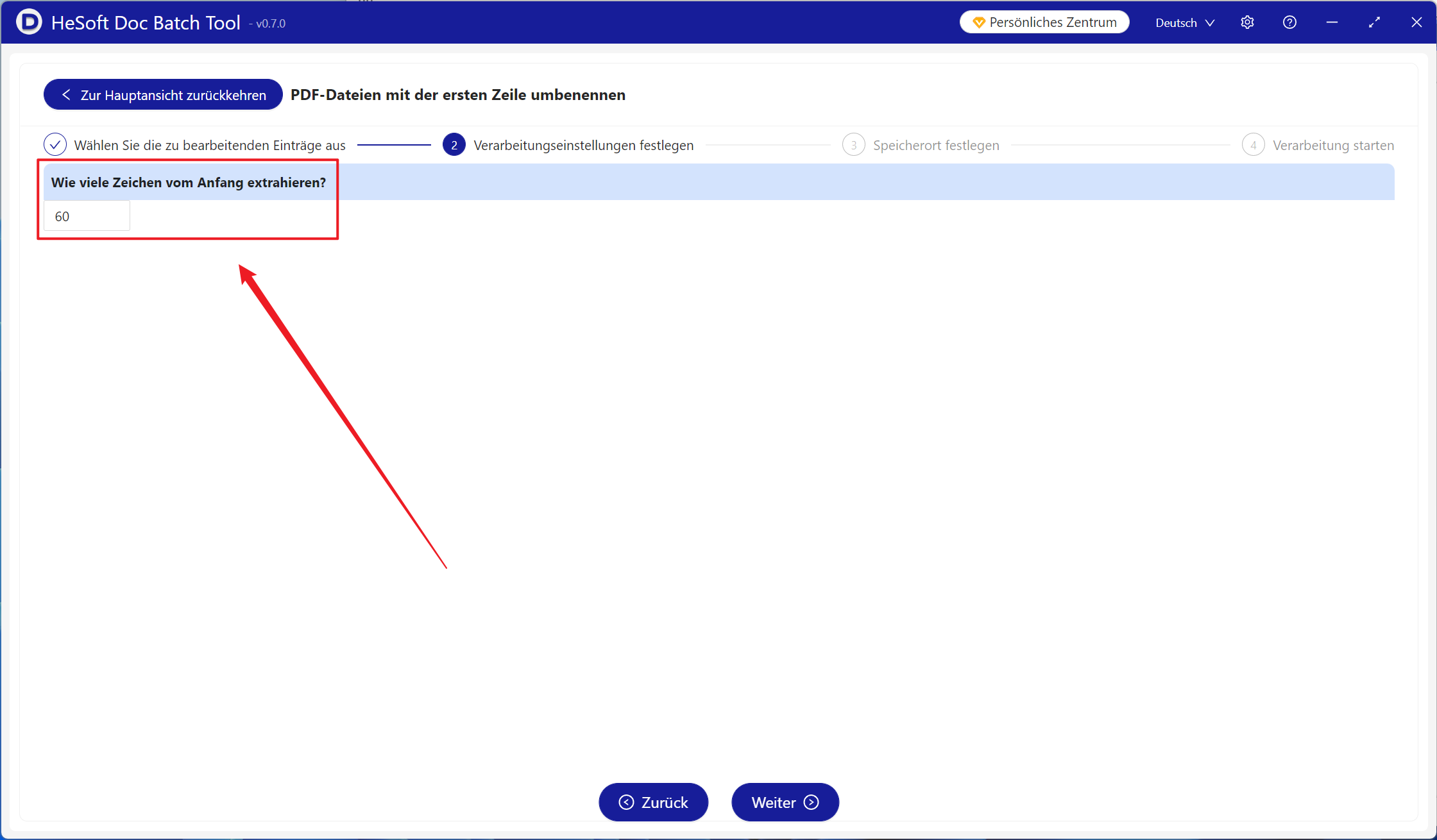 image-Hunderte von PDF-Stapeln benennen den Inhalt der ersten Zeile ihrer Dateien als Dateinamen um