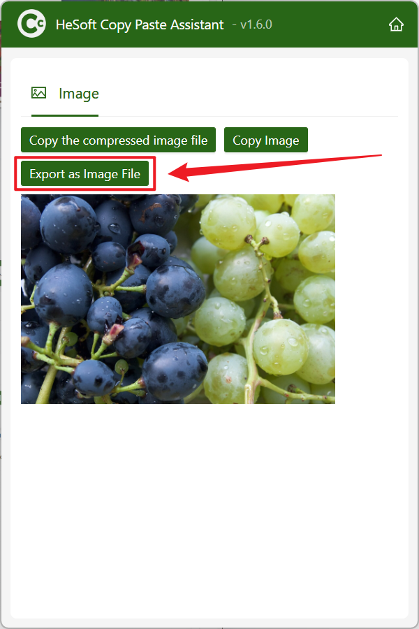 image-The clipboard copied pictures quickly export