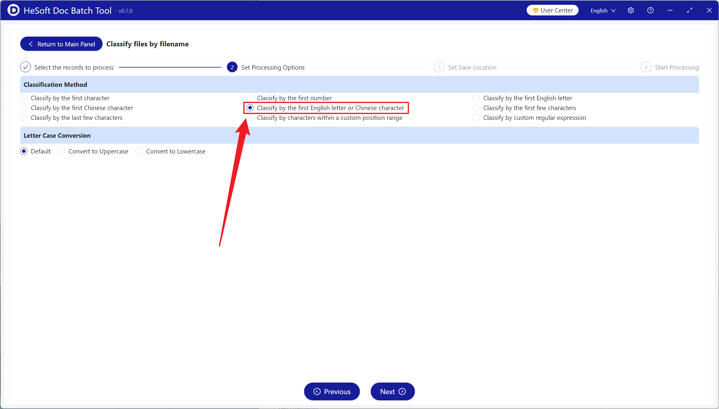 image-Will thousands of files by file name first appear letters or Chinese characters for batch classification