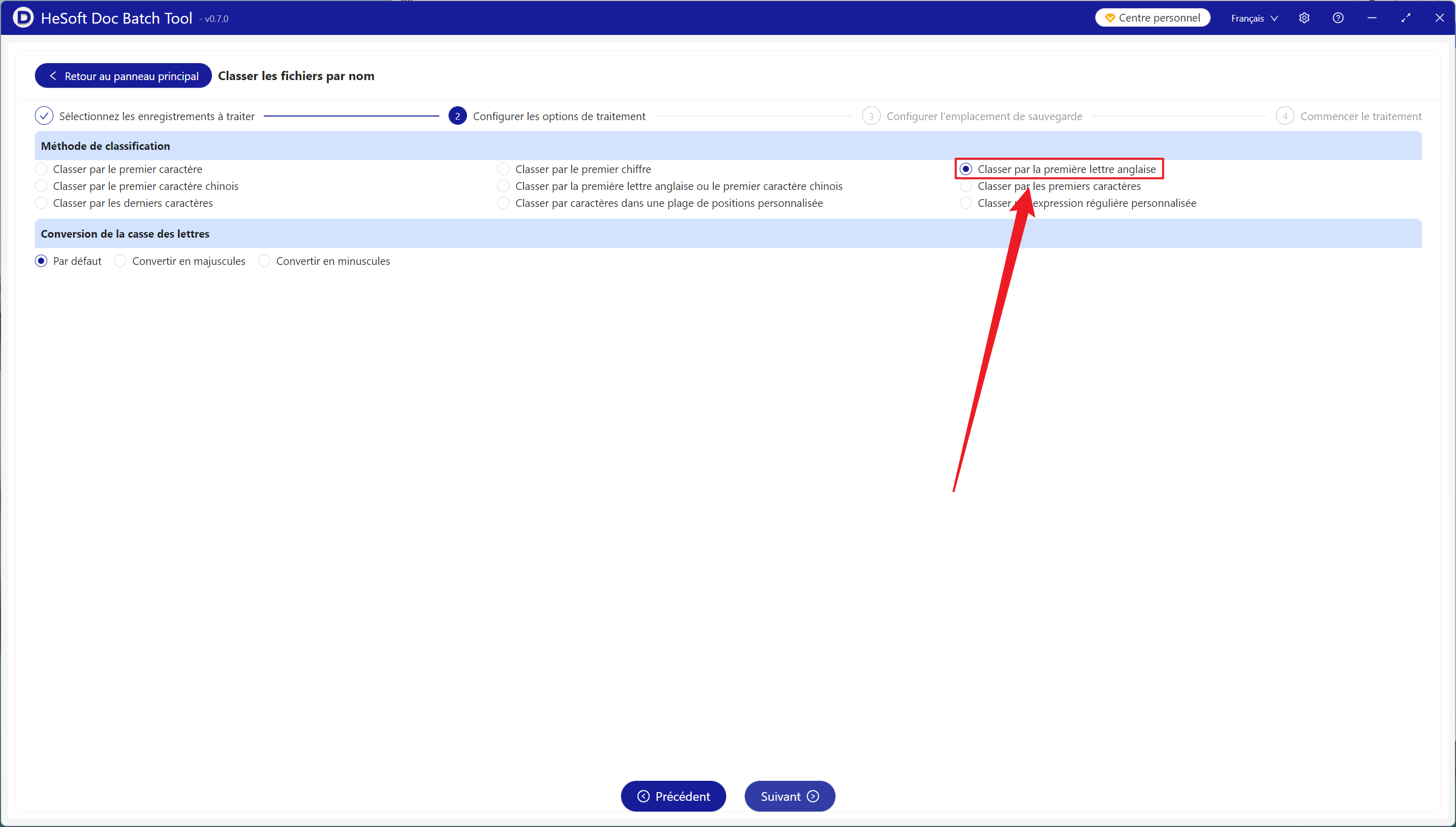 image-Des centaines de fichiers sont déplacés dans le dossier de la première lettre anglaise du nom de fichier