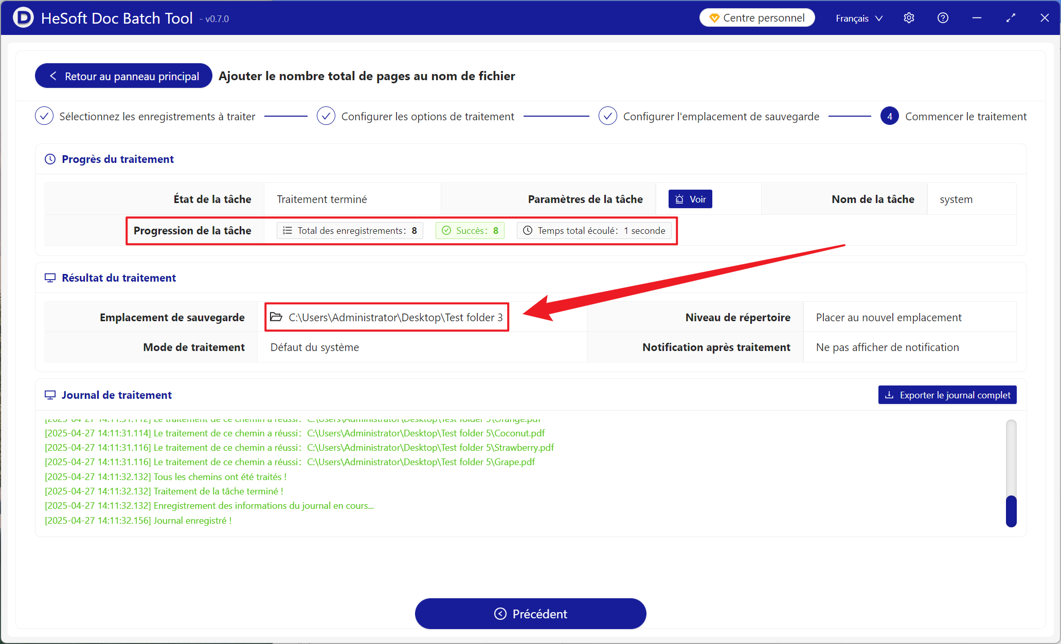 image-Un grand nombre de PDF sont renommés par le nombre total de pages du document. Ajouter par lots au début du nom du fichier