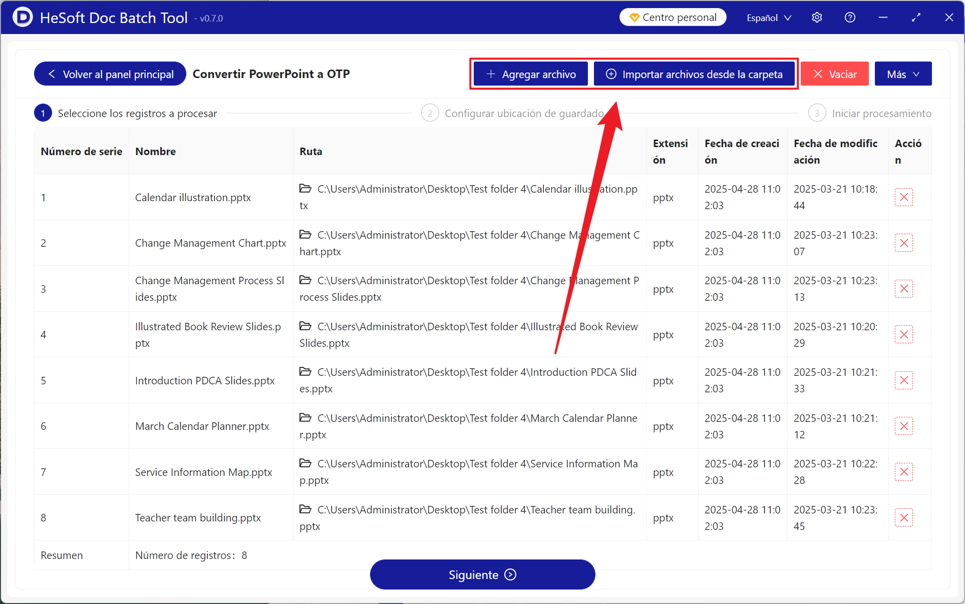 image-Cientos de archivos de formato de diapositiva PPT y PPTX se transforman en formato OTP por lotes