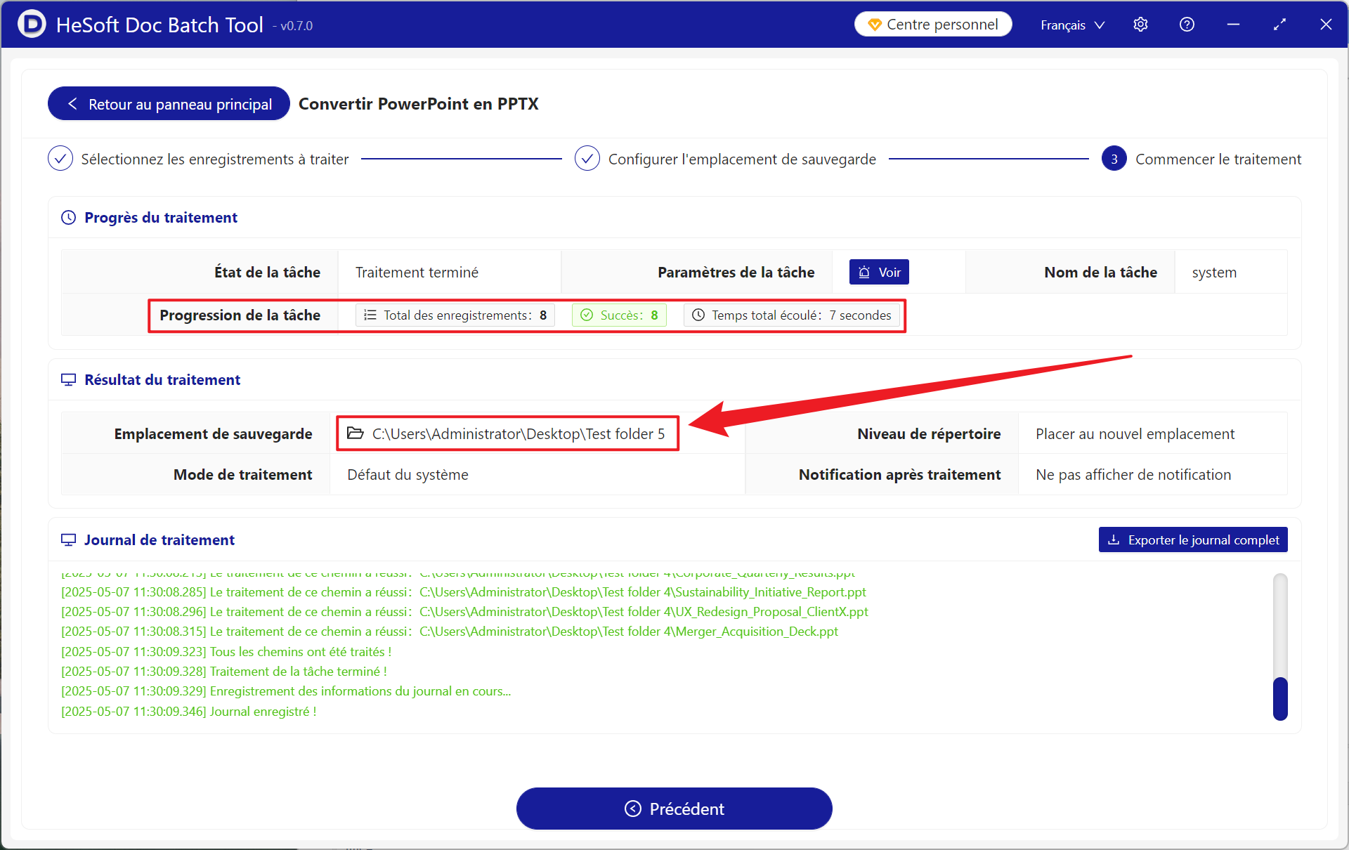 image-De très nombreuses anciennes versions du format de diapositive PPT deviennent par lots le format Office 2007 PPTX