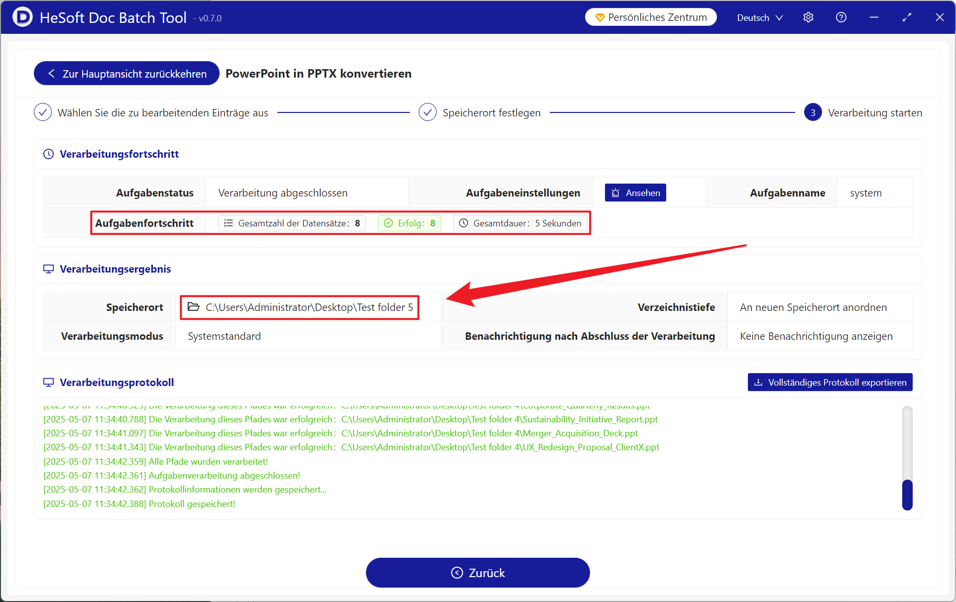 image-Viele alte PPT-Folien formate werden stapel weise in das PPTX-Format von Office 2007 umgewandelt
