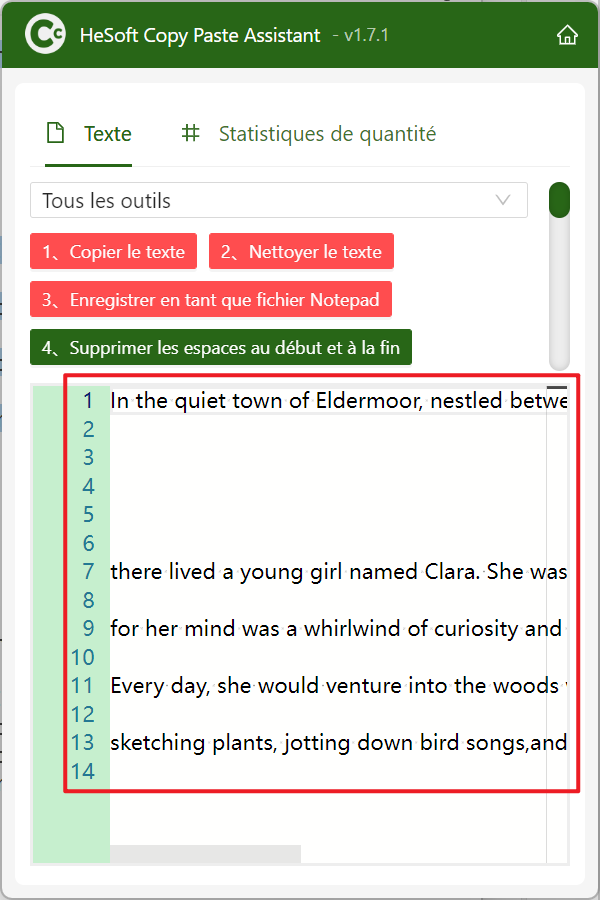 image-Supprimer les espaces vides pour copier le texte,supprimer les lignes vides dans le presse-papiers,copier le texte pour vider le contenu vide