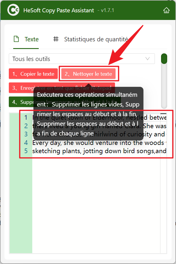 image-Supprimer les espaces vides pour copier le texte,supprimer les lignes vides dans le presse-papiers,copier le texte pour vider le contenu vide